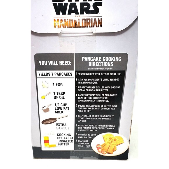 New Star Wars The Mandalorian Baby Yoda (Grogu) Pancake Skillet & Pancake set - Picture 7 of 11